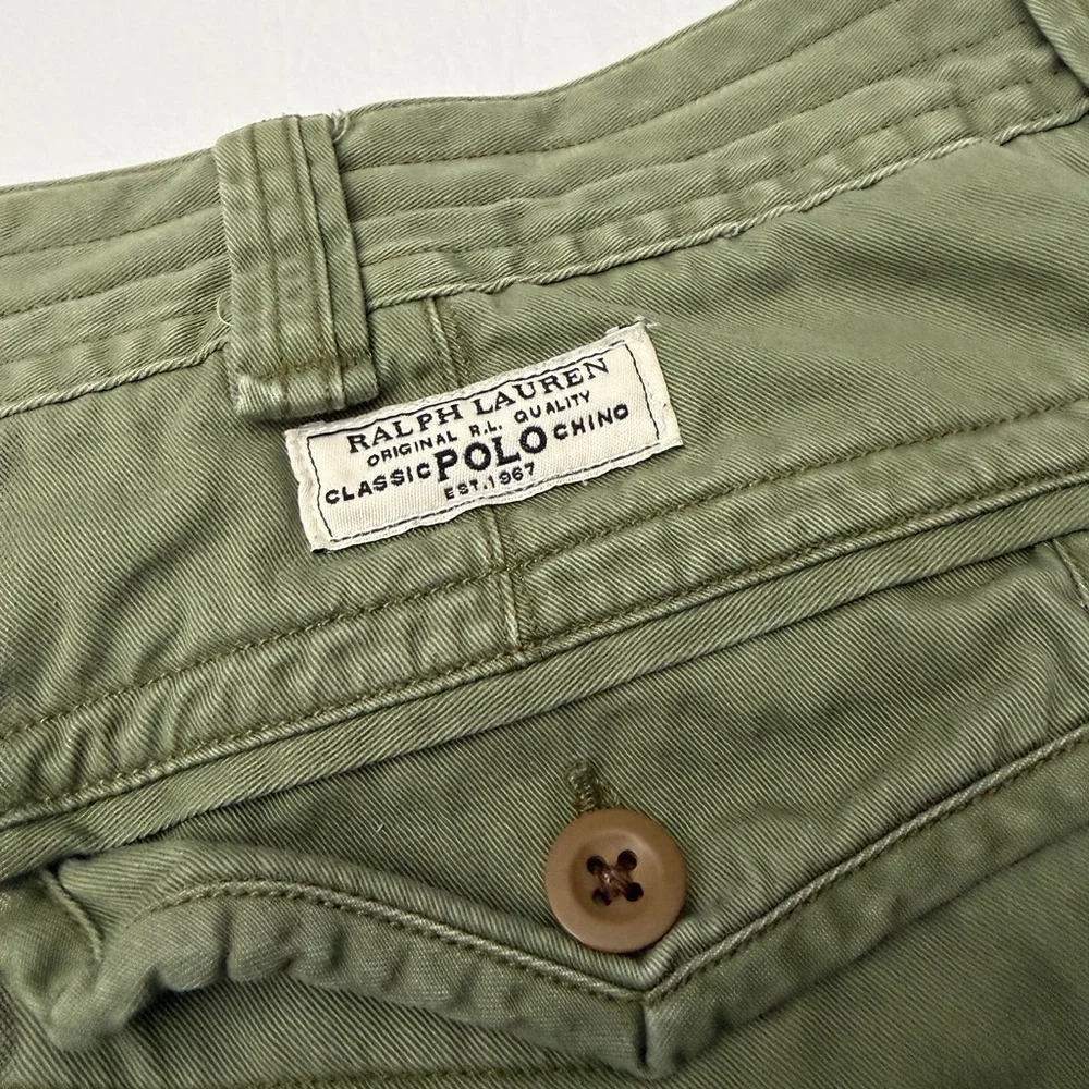 Polo by Ralph Relaxed Fit Gellar Green Cargo Shorts for Men‎
